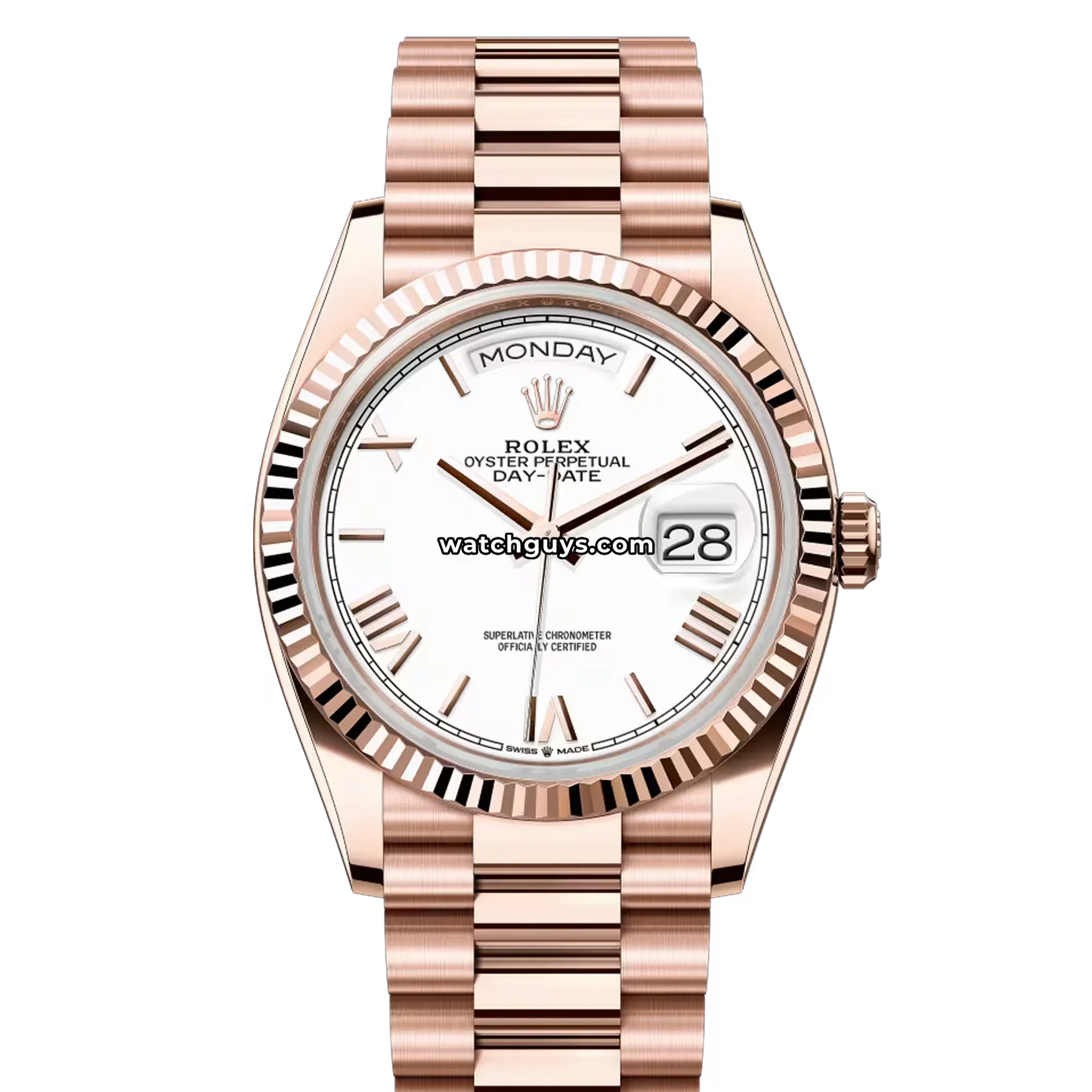 Rolex Day-Date 128235 White Roman