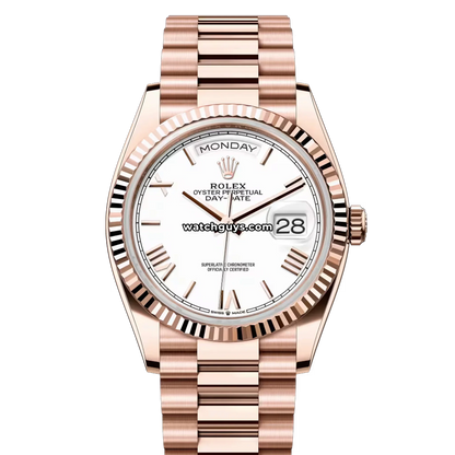 Rolex Day-Date 128235 White Roman