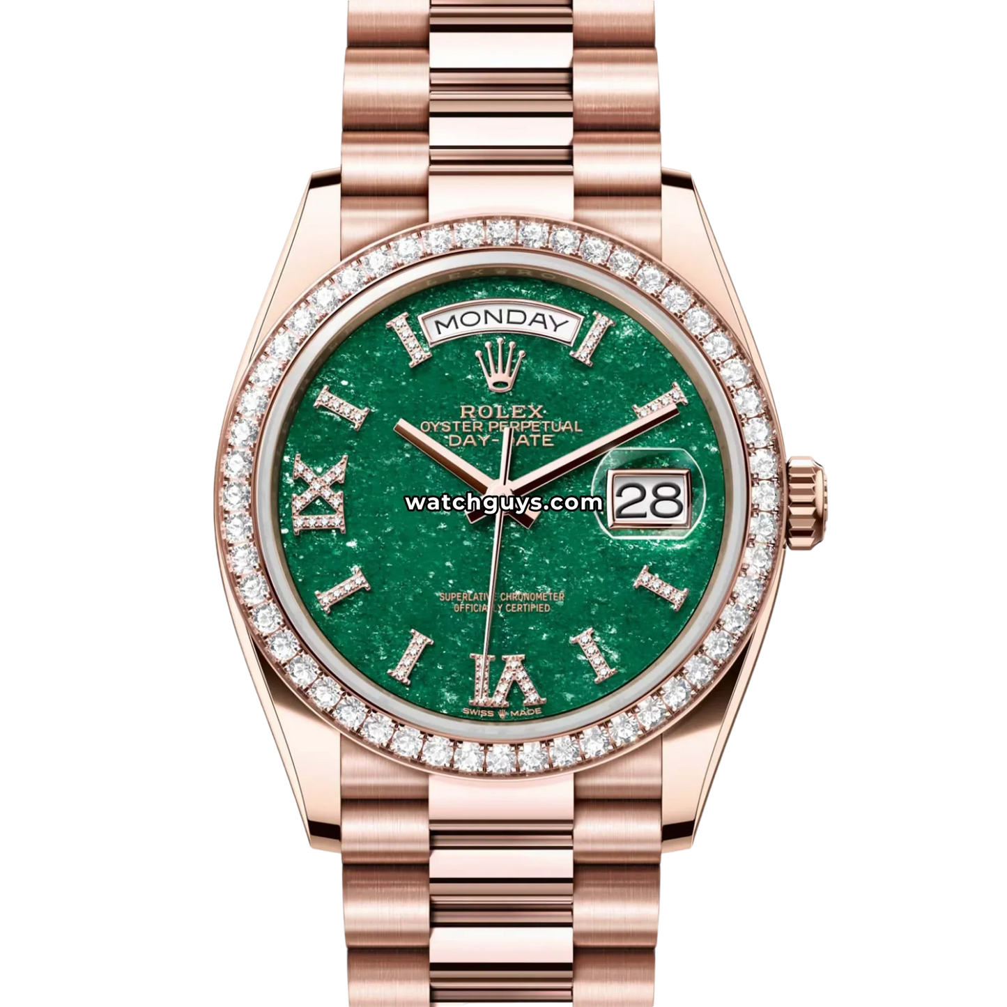Rolex Day-Date 128345RBR Green Diamond