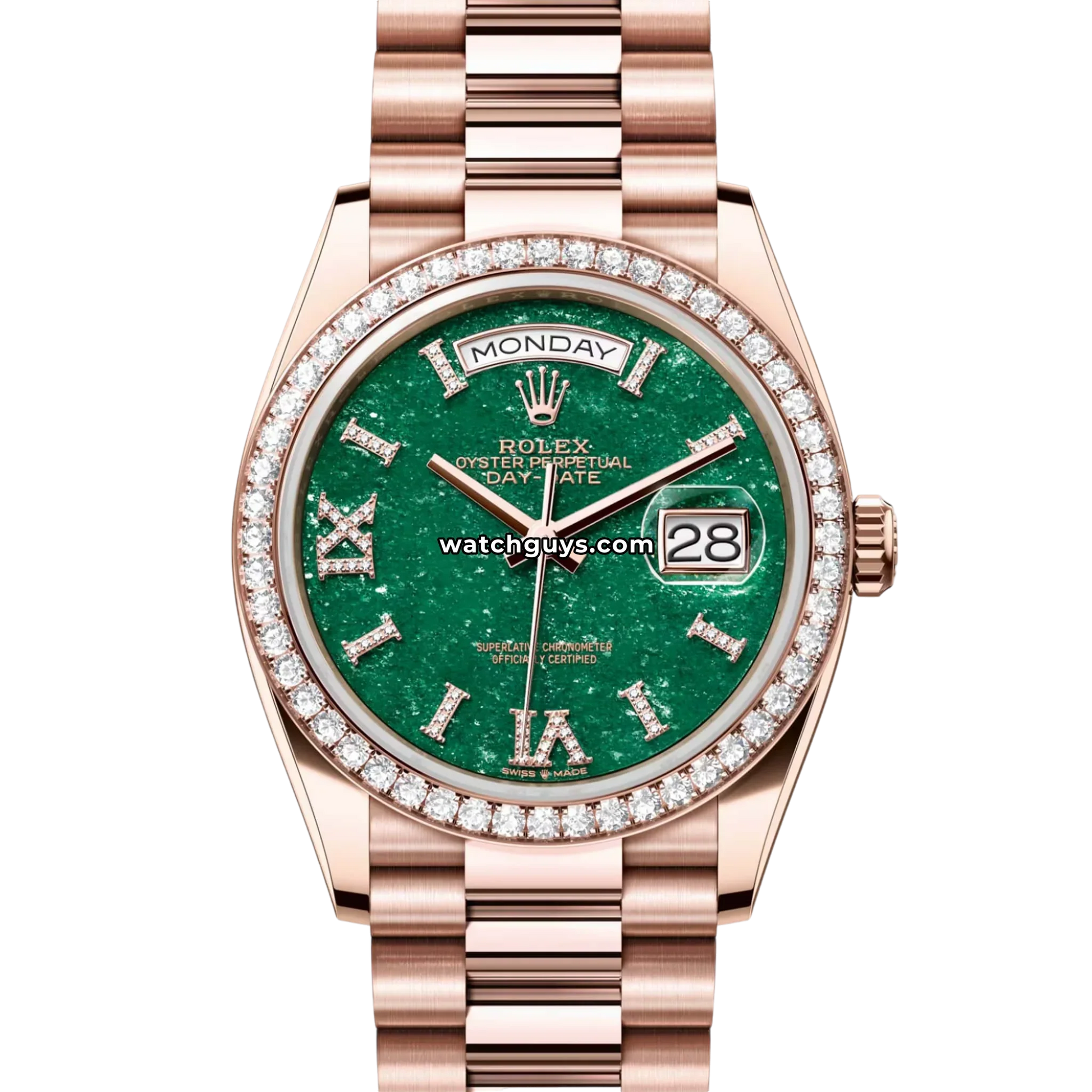 Rolex Day-Date 128345RBR Green Diamond