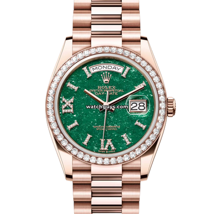 Rolex Day-Date 128345RBR Green Diamond