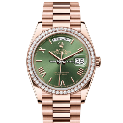 Rolex Day-Date 128345RBR Olive Green