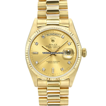 Rolex Day-Date 18038 Champagne Diamond