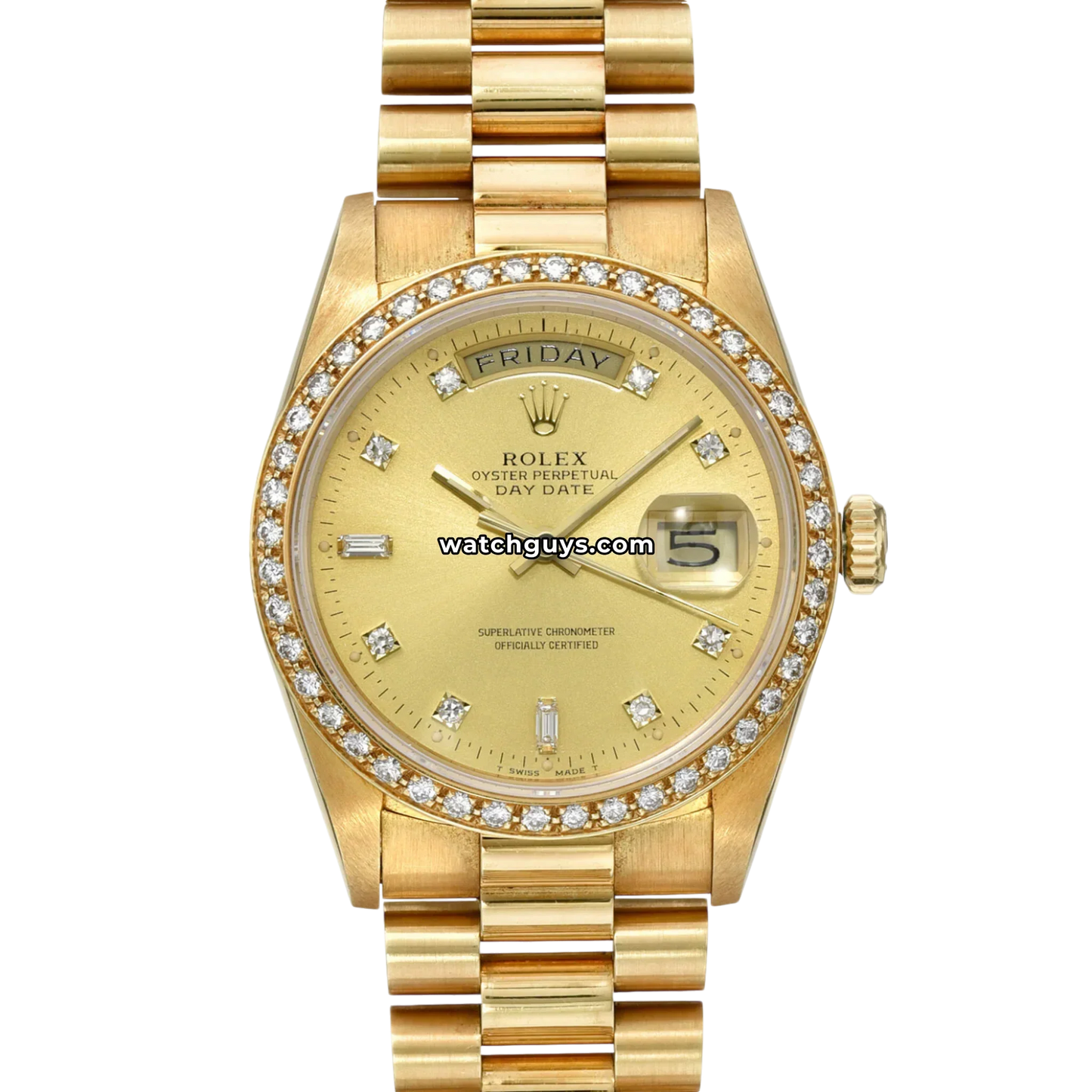 Rolex Day-Date 18348 Champagne Diamond