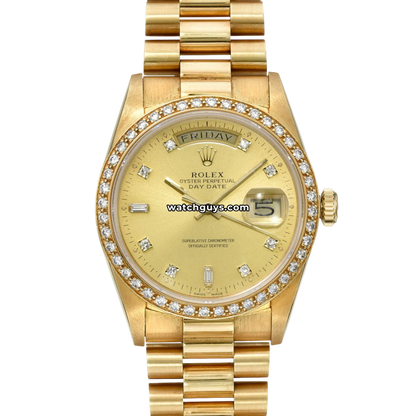 Rolex Day-Date 18348 Champagne Diamond