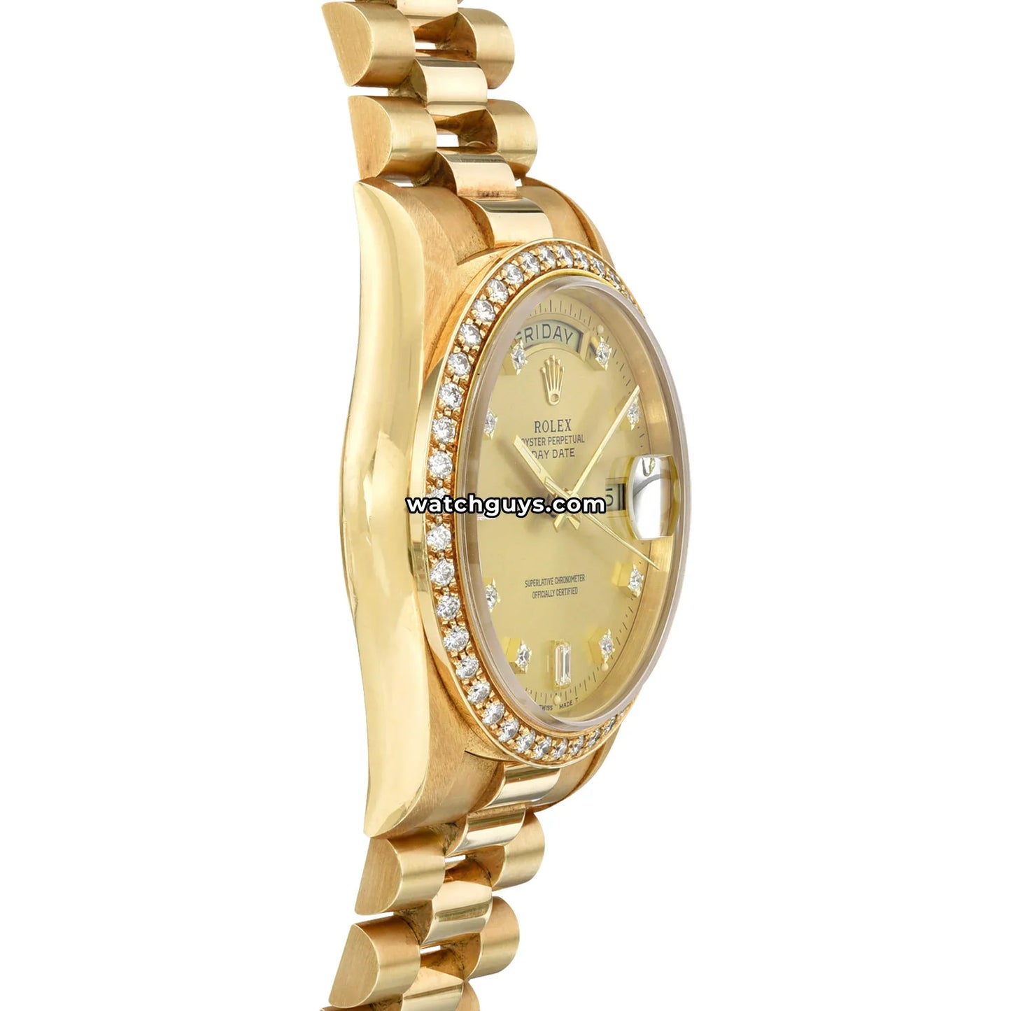Rolex Day-Date 18348 Champagne Diamond