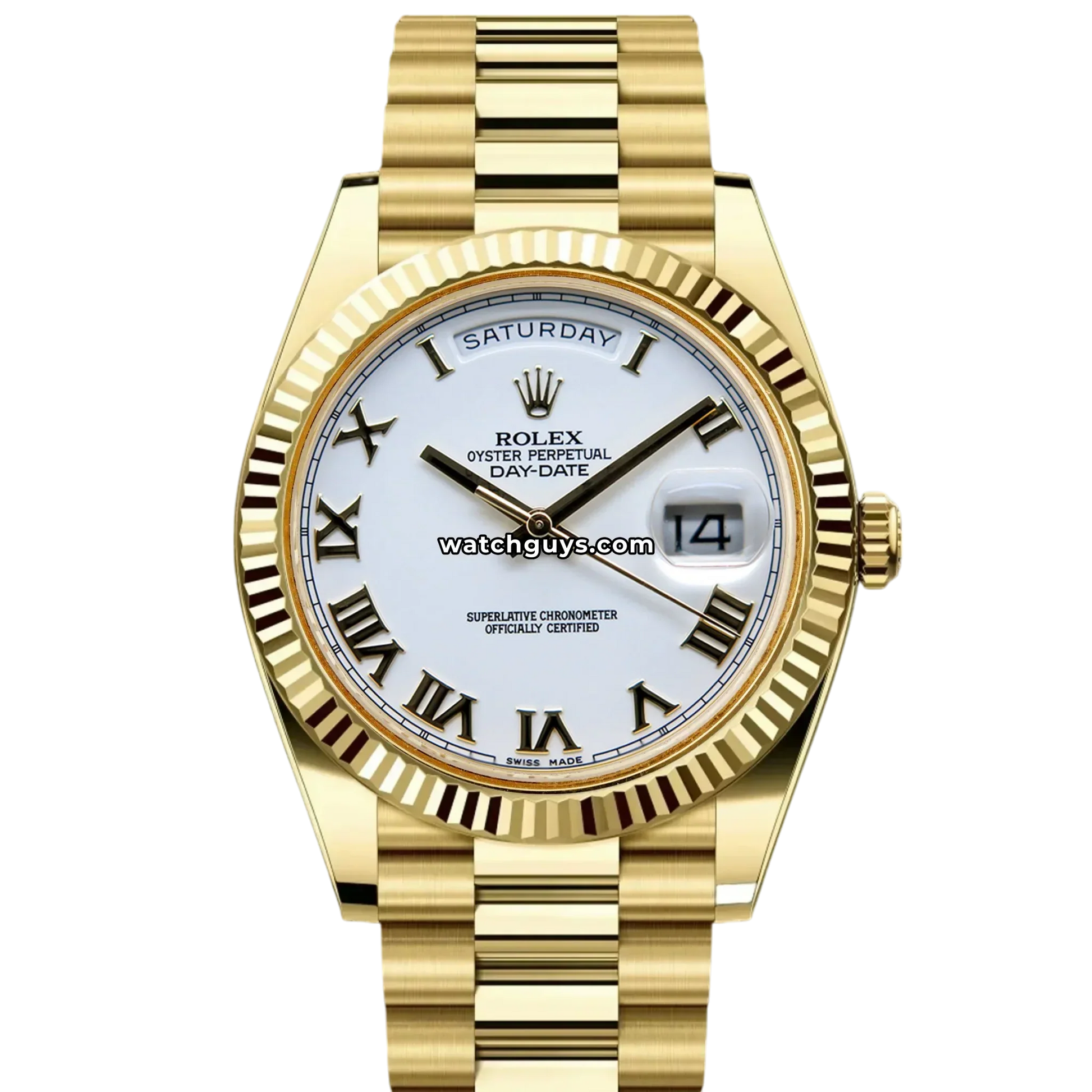 Rolex Day-Date 218238 White Roman President