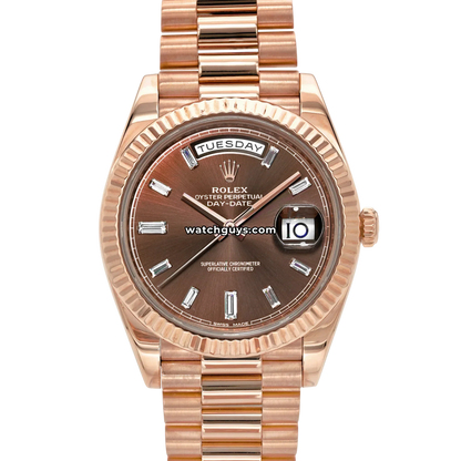 Rolex Day-Date 228235 Chocolate Diamond