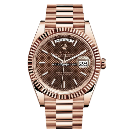 Rolex Day-Date 228235 Chocolate Motif