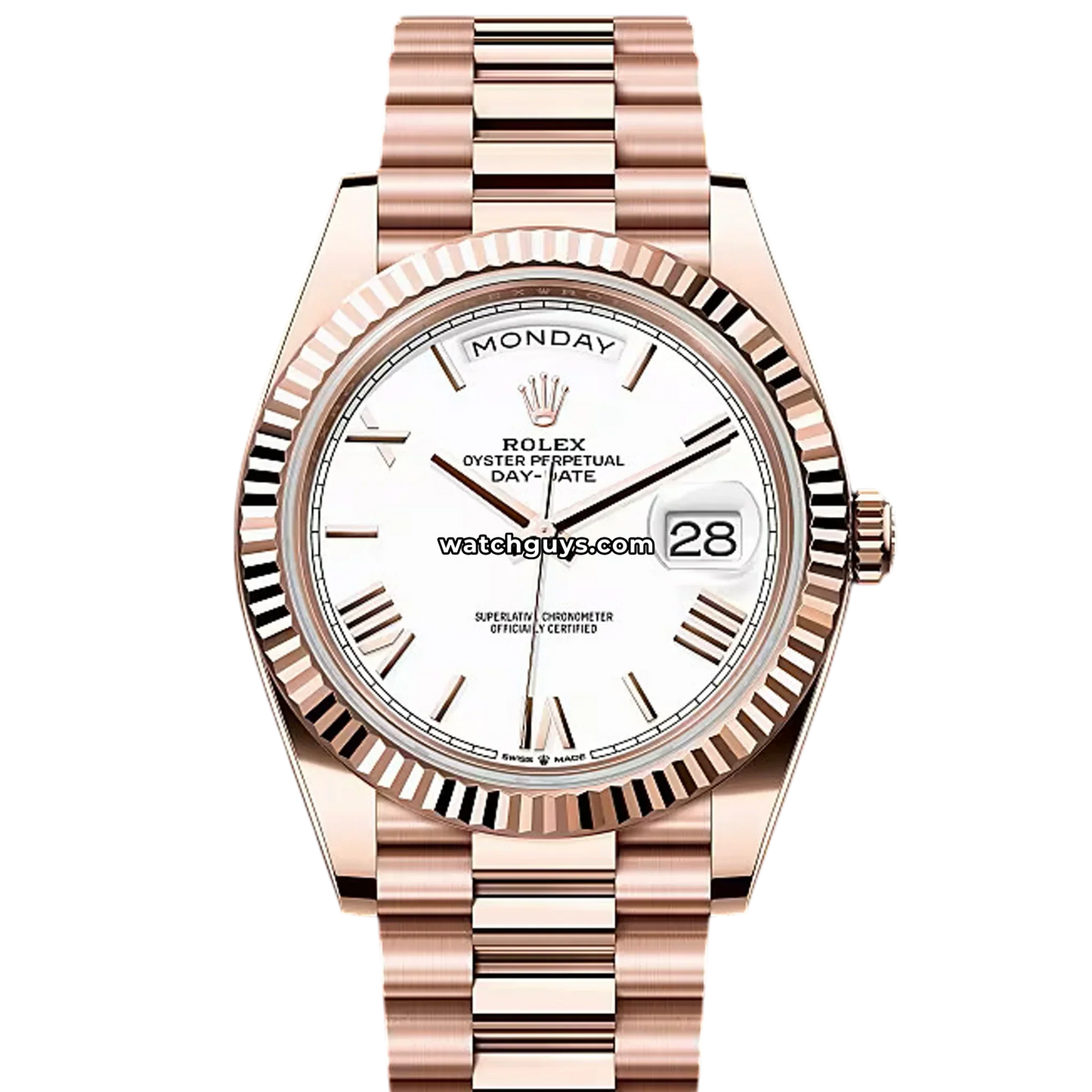 Rolex Day-Date 228235 White Roman President
