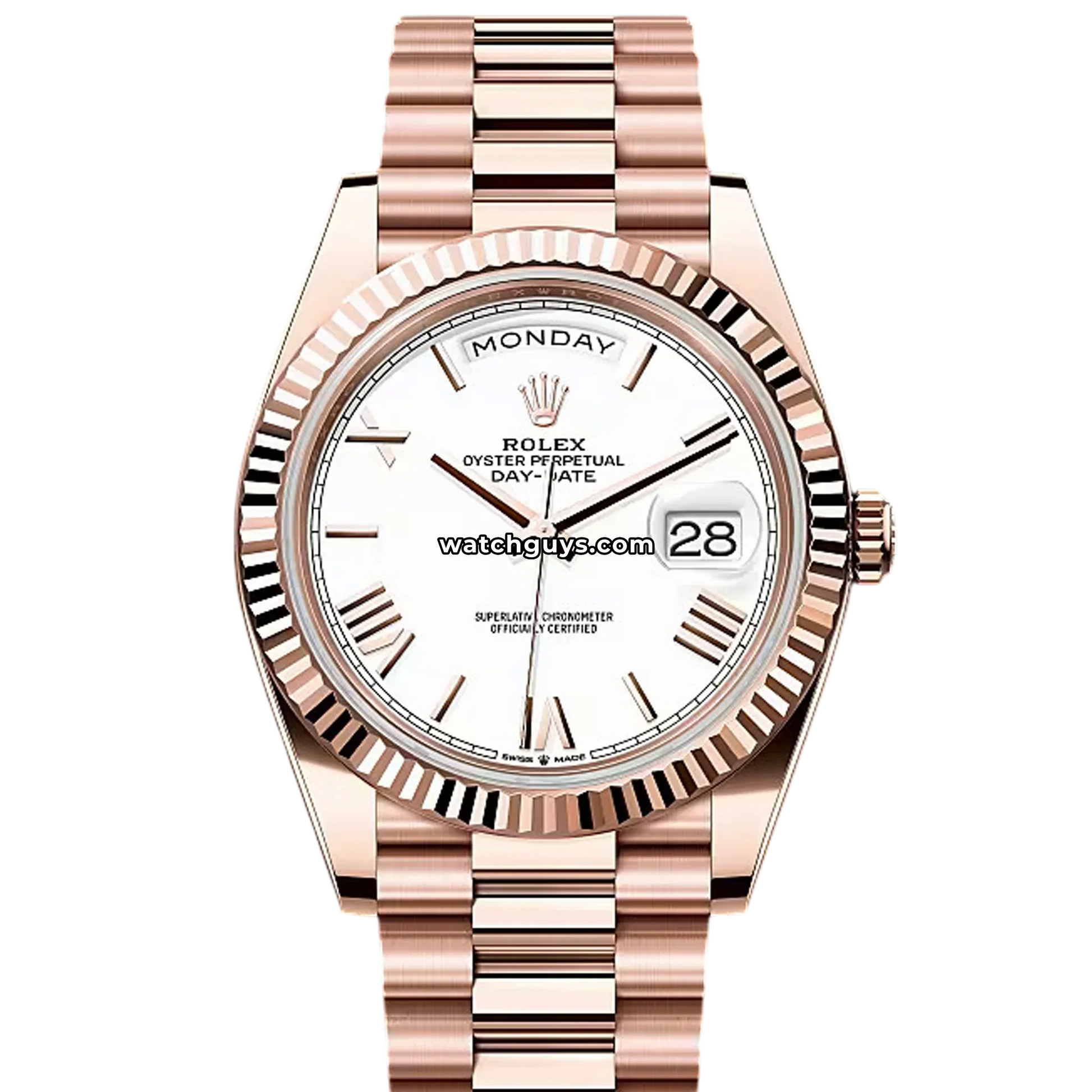 Rolex Day-Date 228235 White Roman President