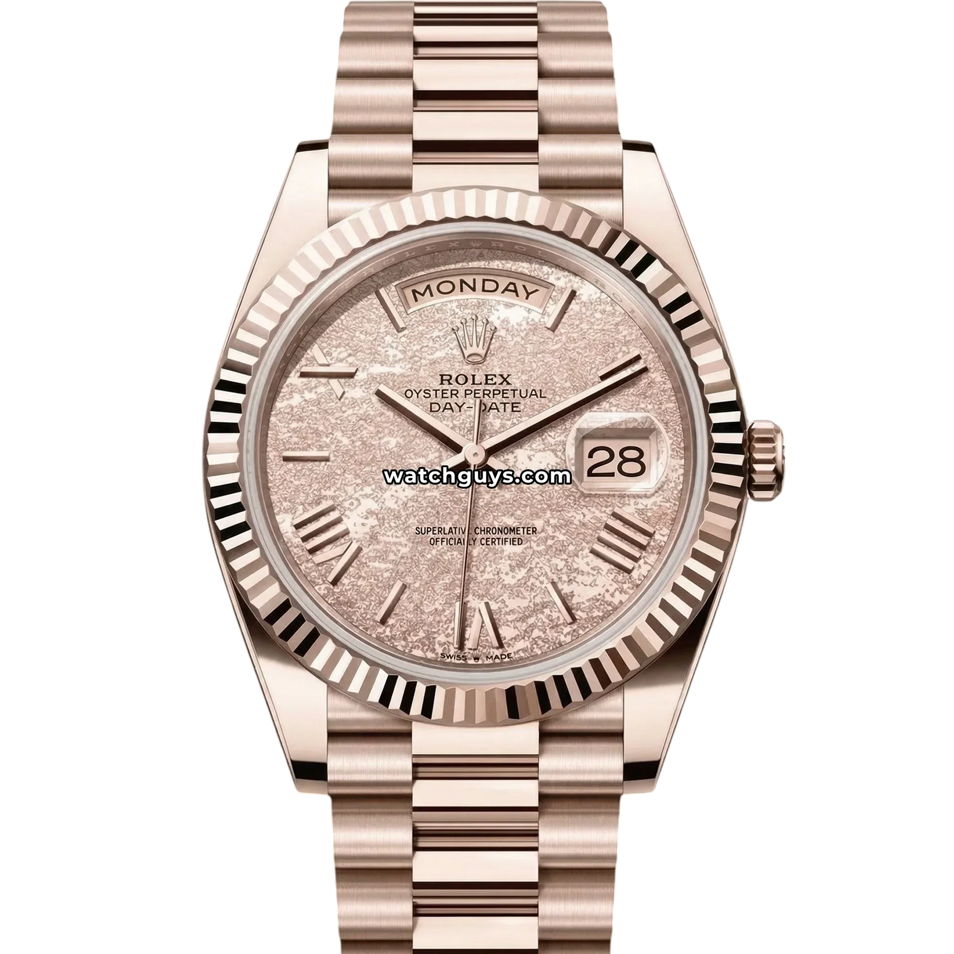 Rolex Day-Date 228235JG Gold Leaf Motif