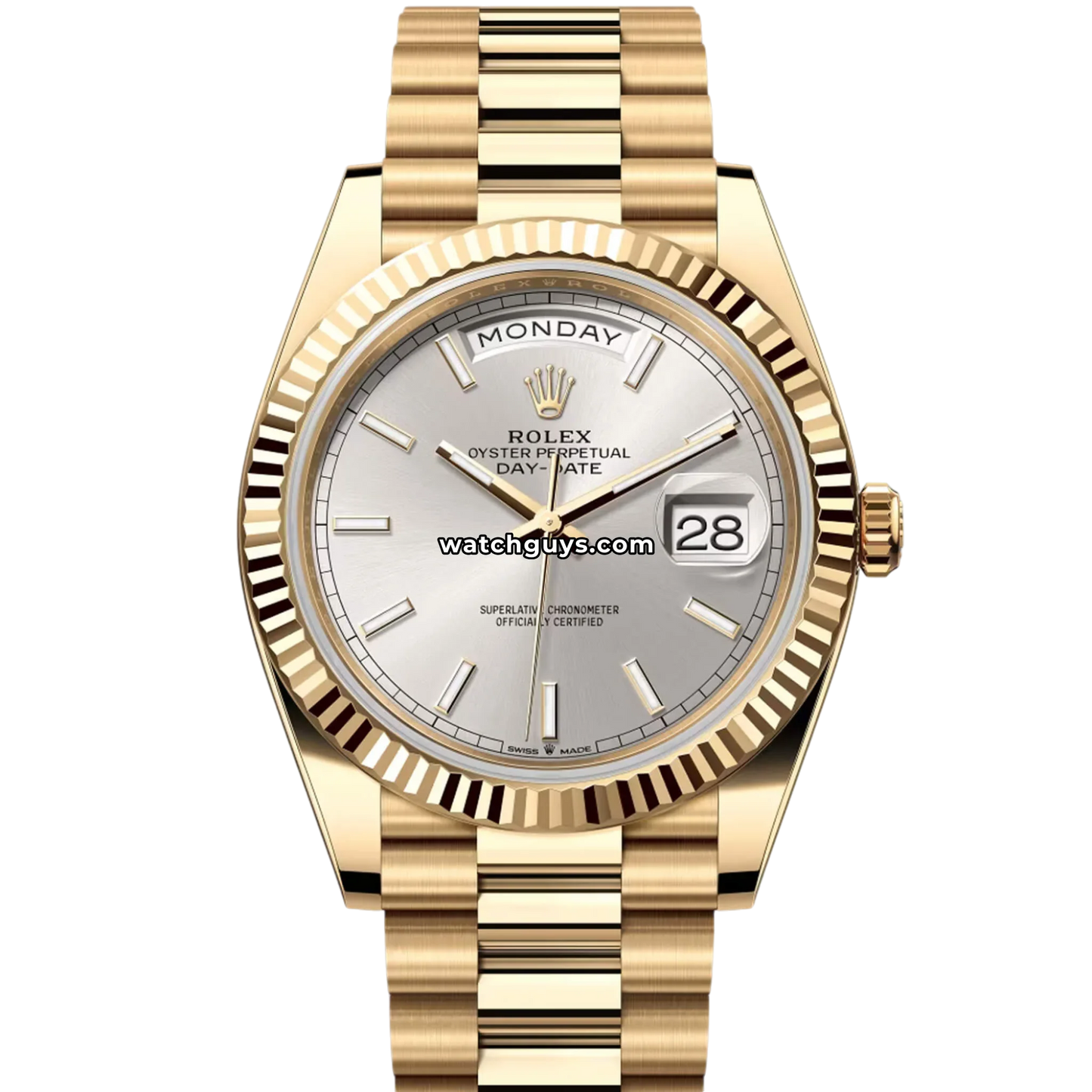 Rolex Day-Date 228238 Silver Index Dial