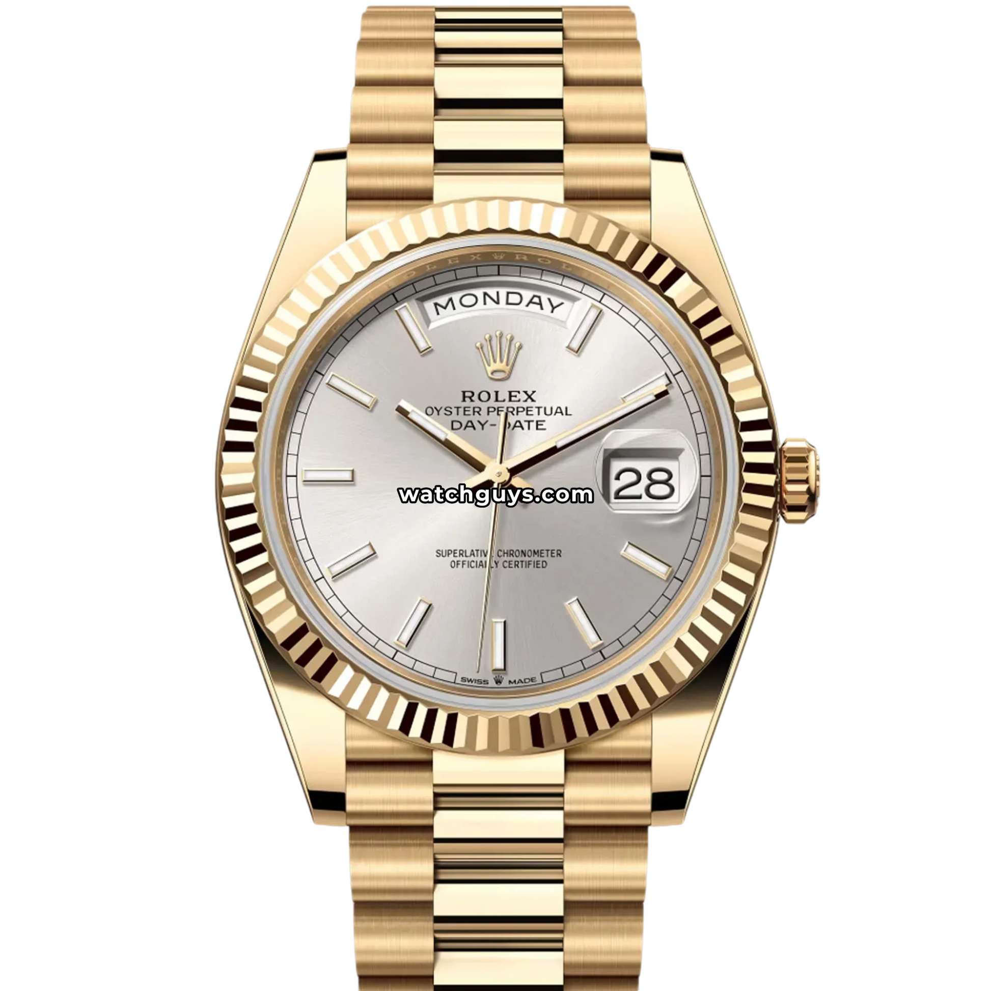 Rolex Day-Date 228238 Silver Index Dial