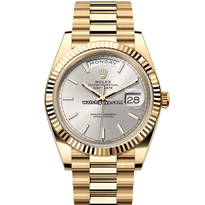 Rolex Day-Date 228238 Silver Index Dial