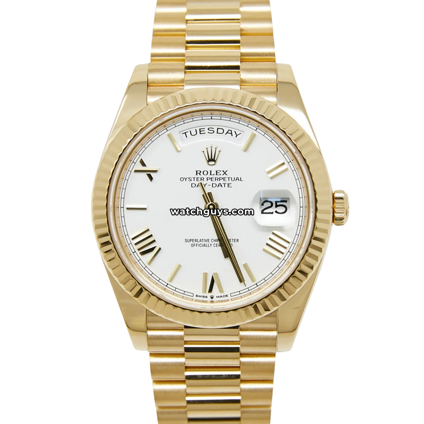Rolex Day-Date 228238 White Roman President