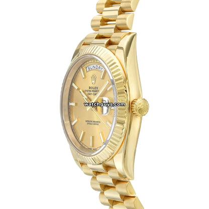 Rolex Day-Date 228238 Champagne Index President