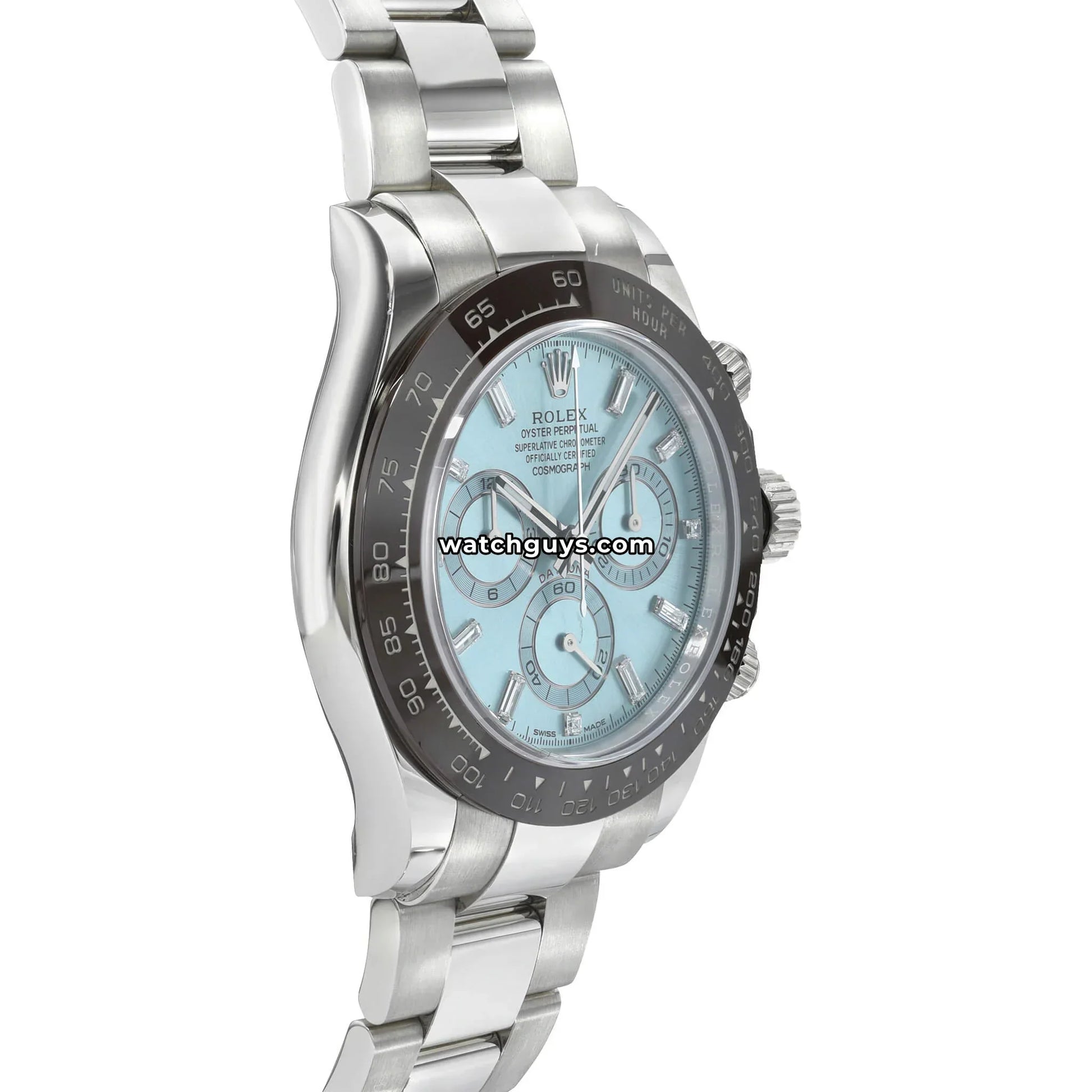 Rolex Daytona 116506 Platinum Baguette Diamond