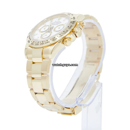 Rolex Daytona 116508 White Dial Yellow Gold