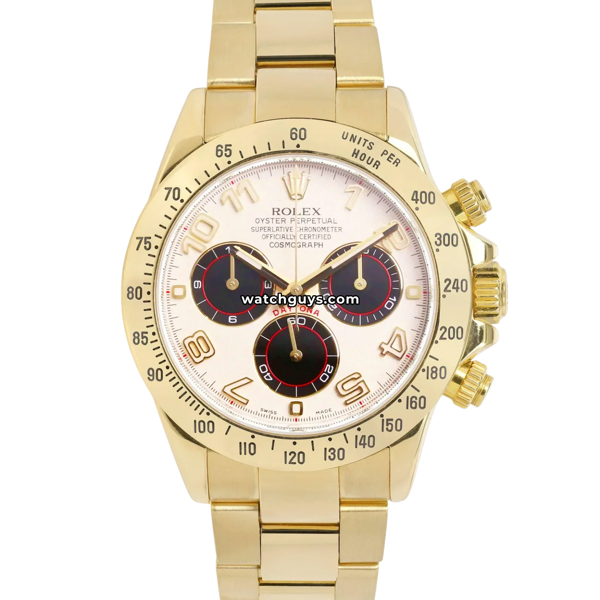 Rolex Daytona 116528 White Arabic Racing