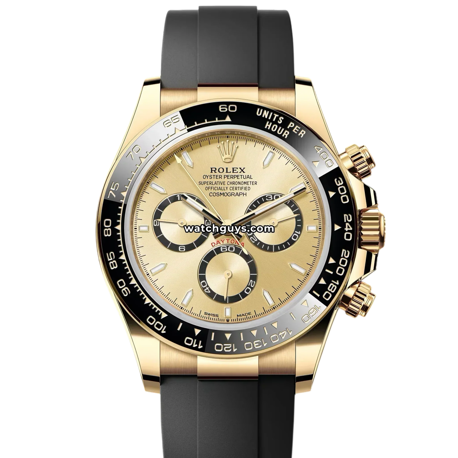 Rolex Daytona 126518LN Oysterflex Champagne Yellow Gold