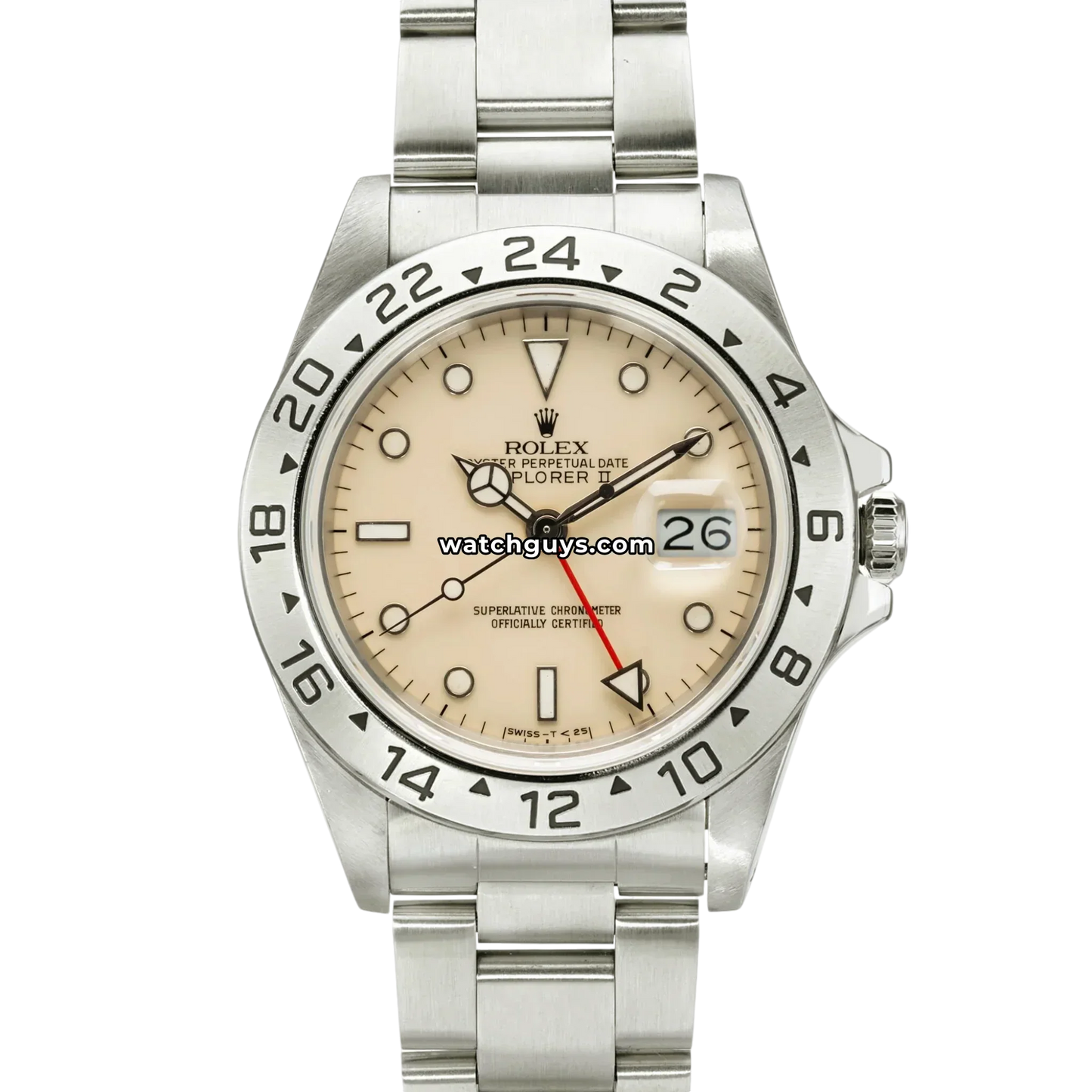 Rolex Explorer II 16550 Cream Rail Dial