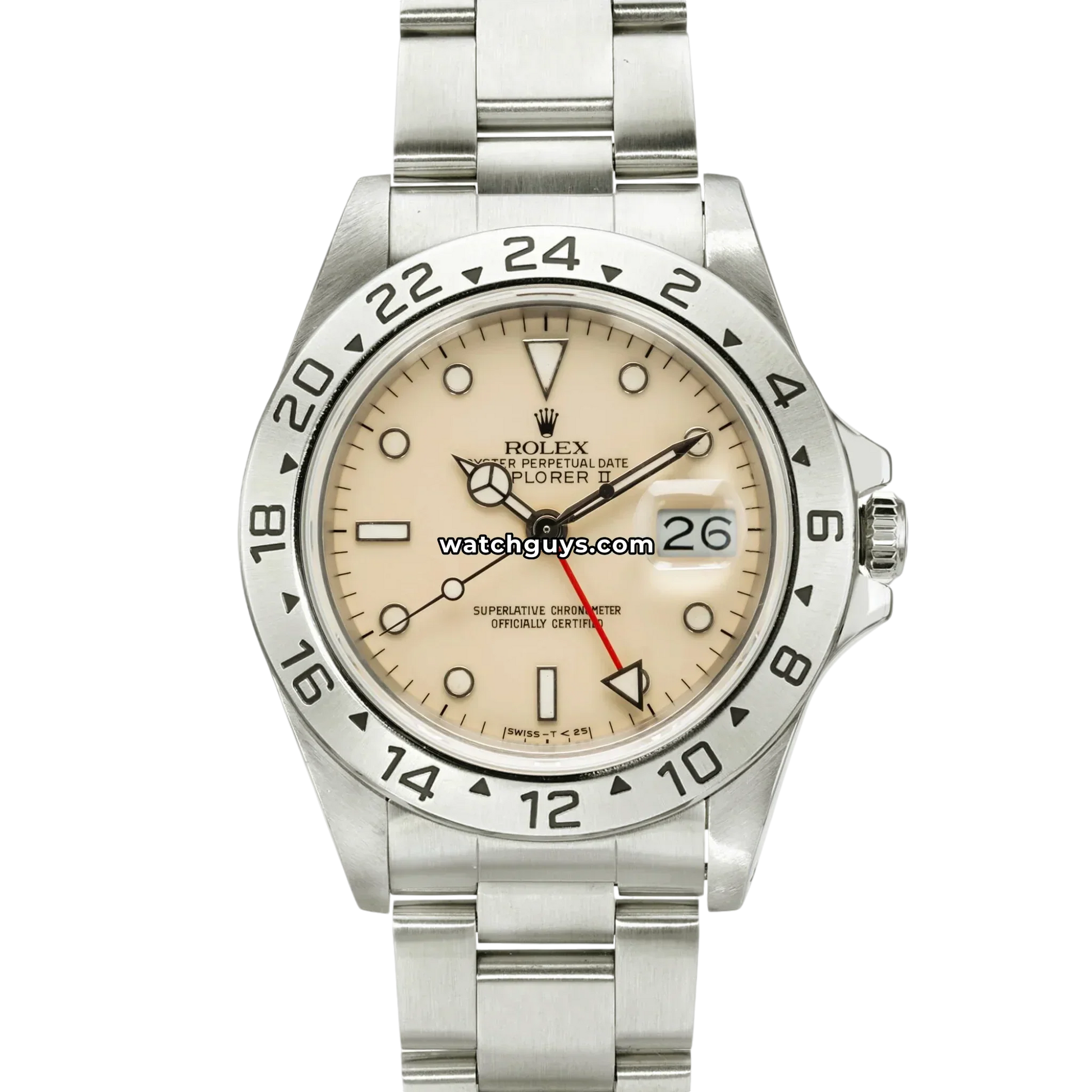 Rolex Explorer II 16550 Cream Rail Dial