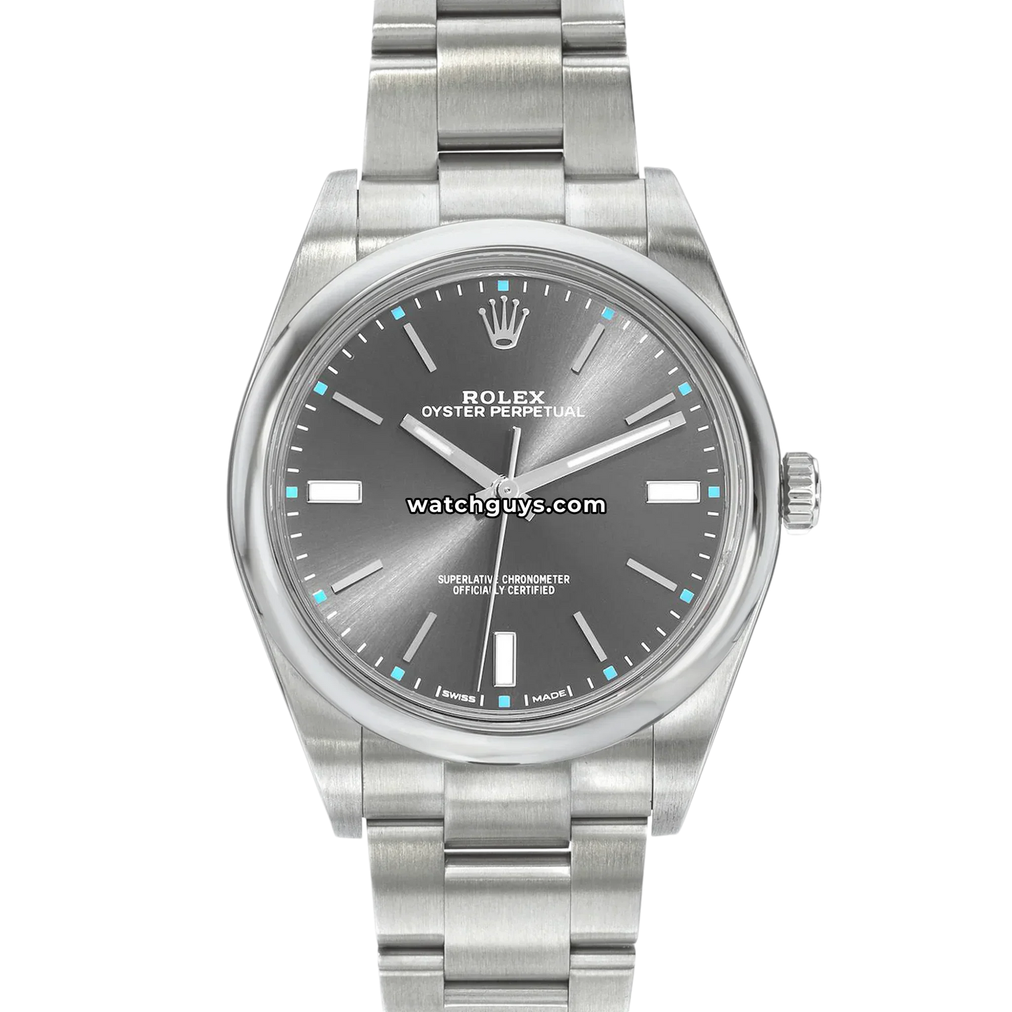 Rolex Oyster Perpetual 114300 Rhodium