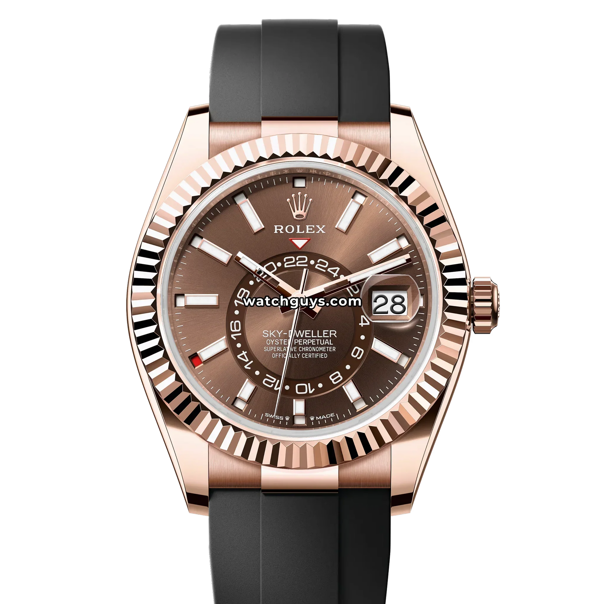 Rolex Sky-Dweller 336235 Chocolate Oysterflex