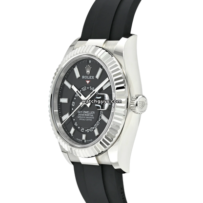 Rolex Sky-Dweller 336239 Black Oysterflex White Gold