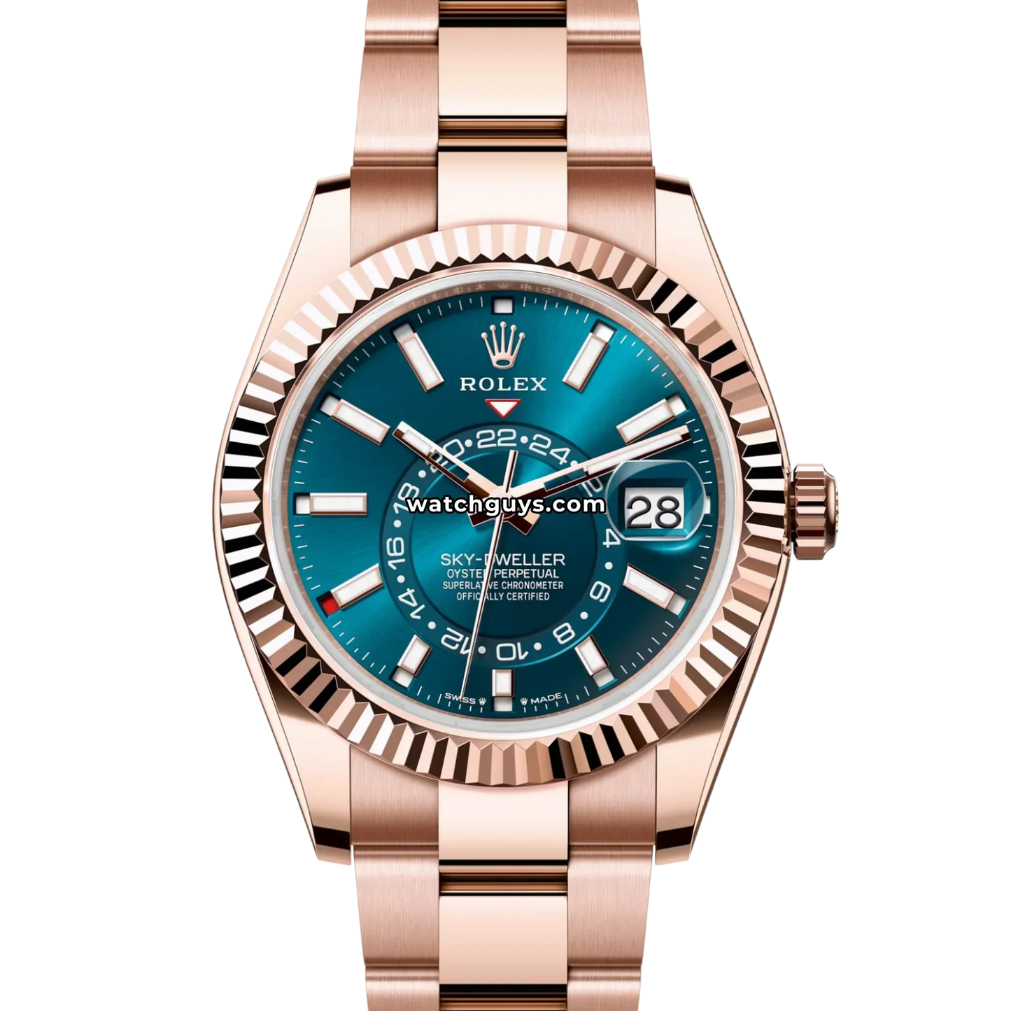 Rolex Sky-Dweller 336935 Everose Blue Green