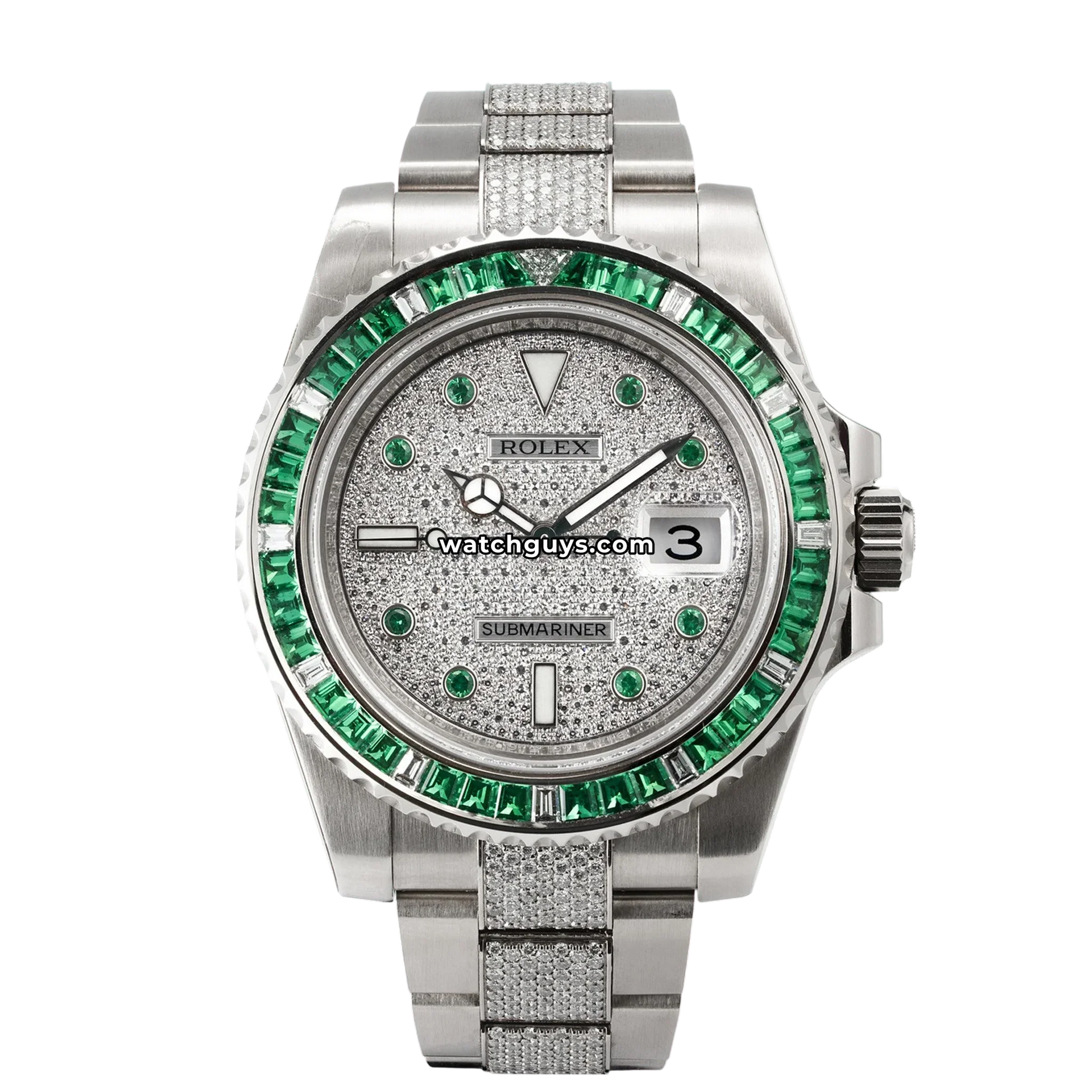 Rolex Submariner 116649EMBR Diamond Paved