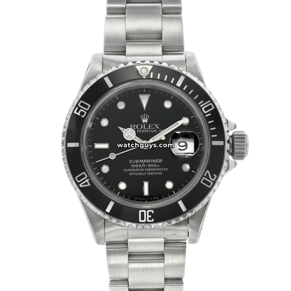 Rolex Submariner 16610 Black Stainless Steel