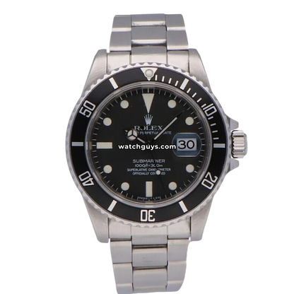 Rolex Submariner Date 16800 Black Dial