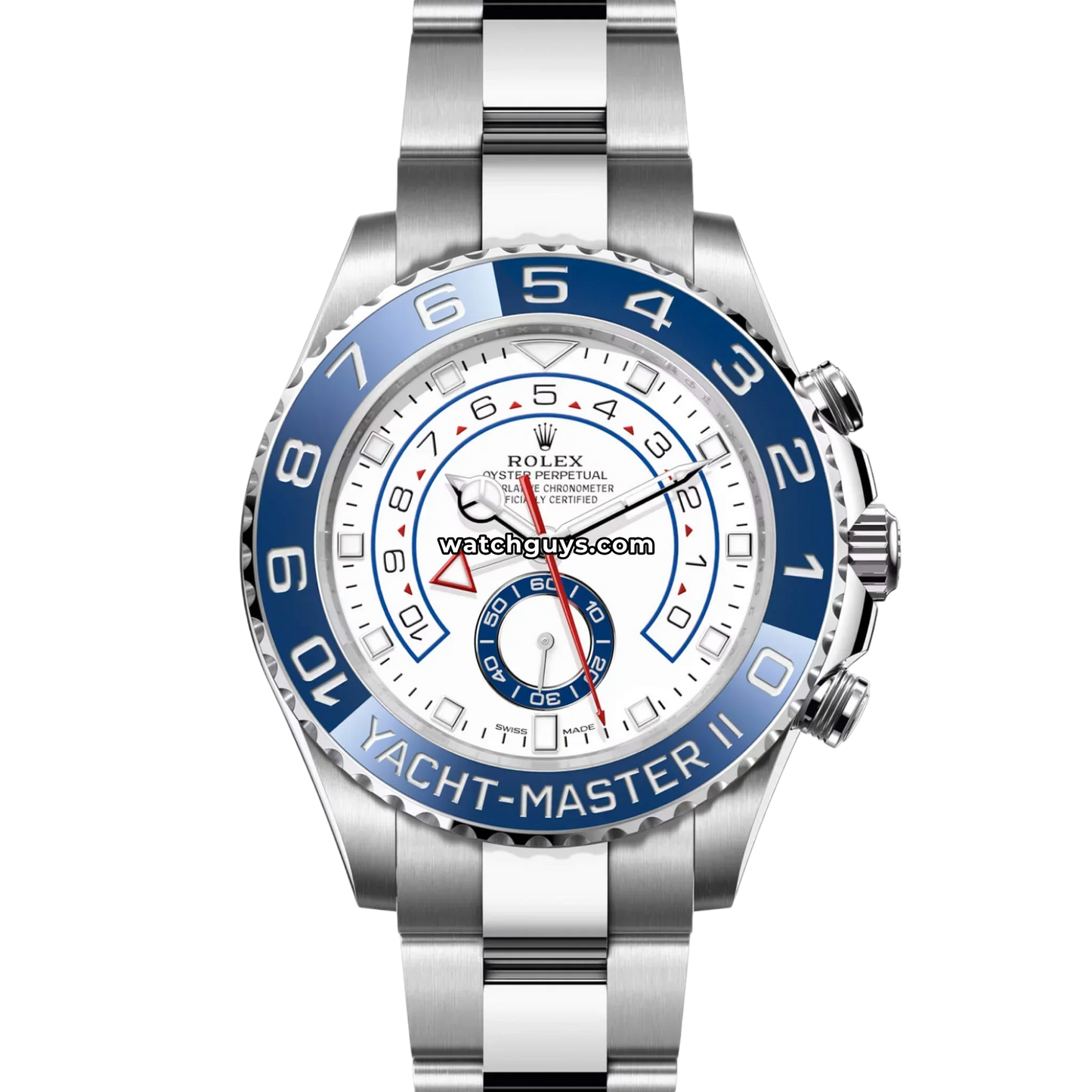 Rolex Yacht-Master II 116680 White Mercedes Hands
