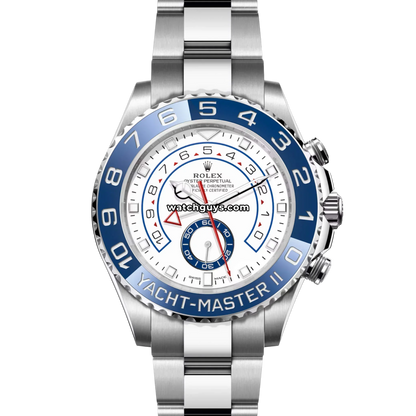 Rolex Yacht-Master II 116680 White Mercedes Hands