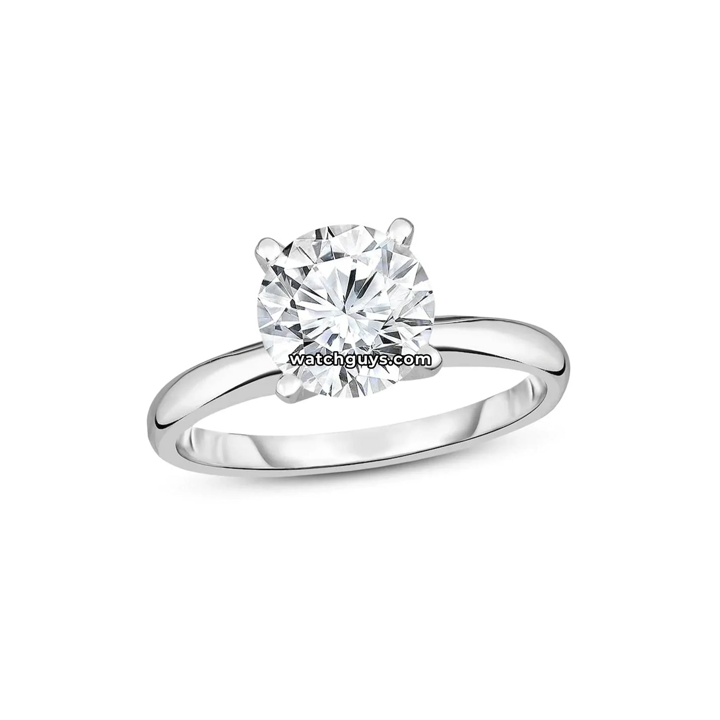 Solitaire Diamond Ring 5.00 Carat 14K White Gold GIA Certified