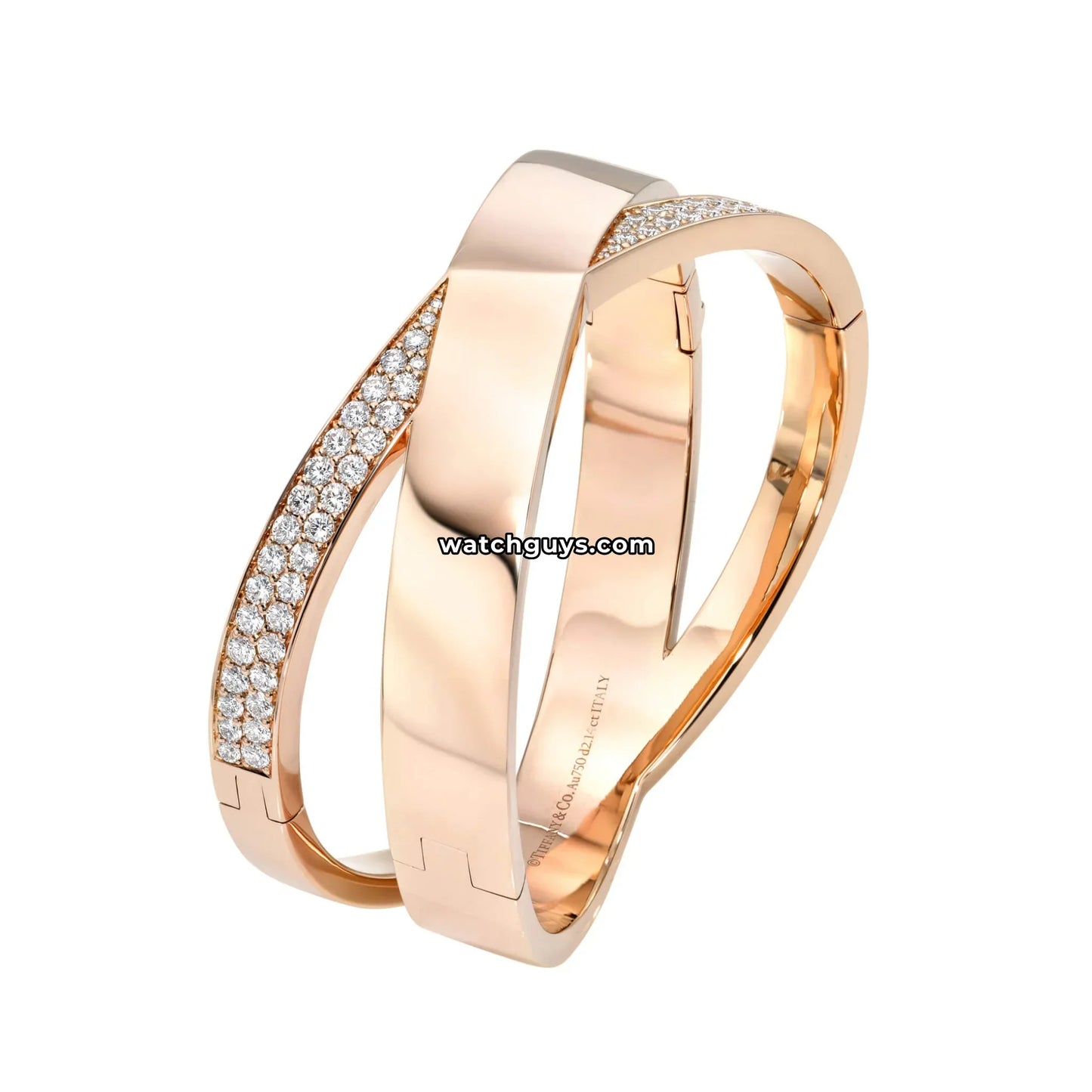 Tiffany & Co. Atlas Wide X Diamond Bracelet