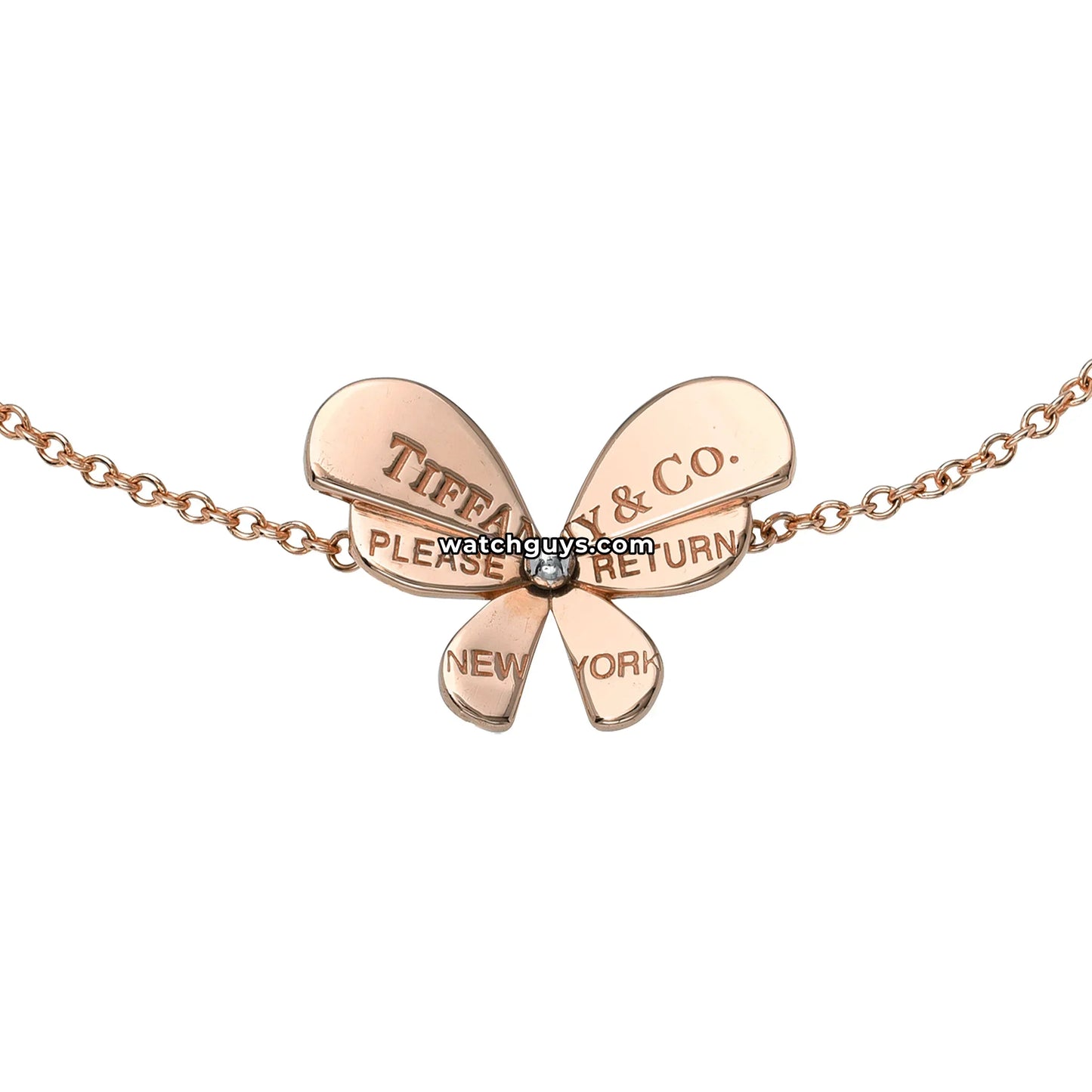 Tiffany & Co. Butterfly Chain Bracelet 18k Rose Gold