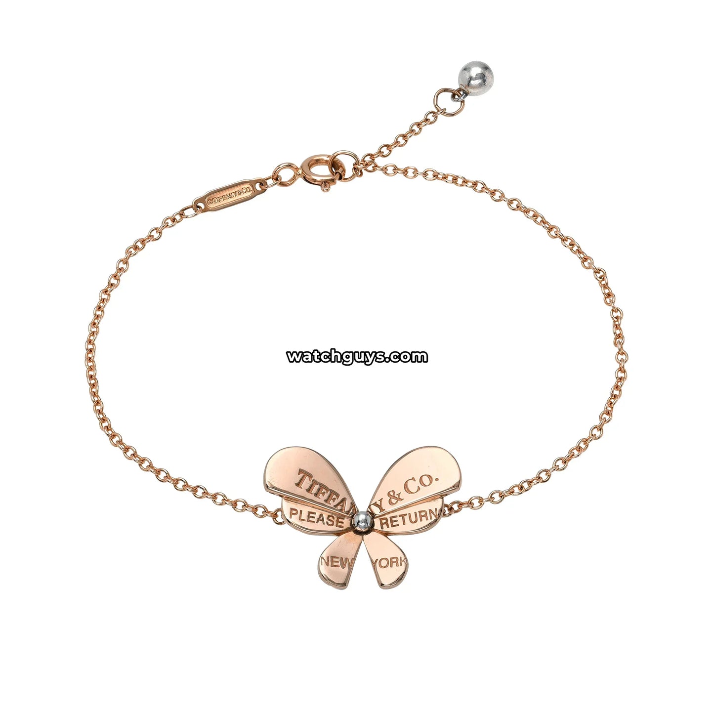 Tiffany & Co. Butterfly Chain Bracelet 18k Rose Gold