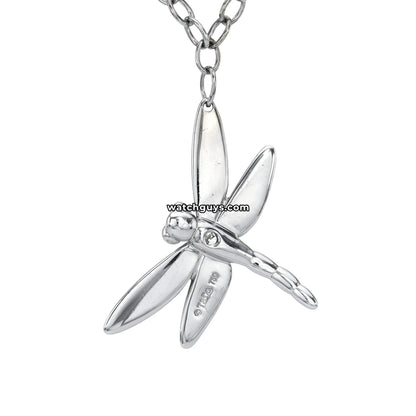 Tiffany & Co. Dragonfly Diamond Necklace 18K White Gold