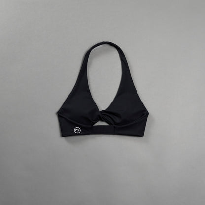 Alpha Black Halter Twist Bra (SALE)