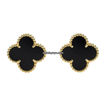 Van Cleef & Arpels Vintage Alhambra Earring Onyx